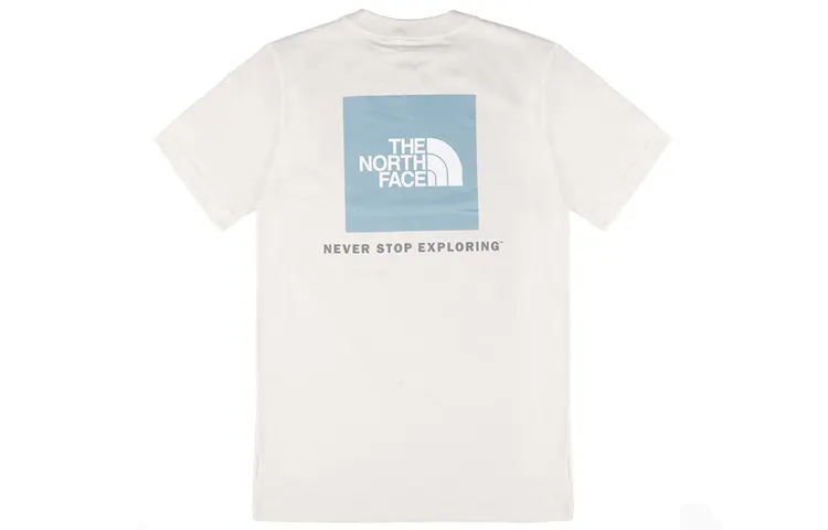 THE NORTH FACE T Shirts Men's Ivory Crew Neck Moderate Straight Fit