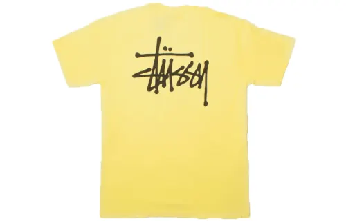 Stussy T Shirts Men's Crew Neck Moderate Straight Fit