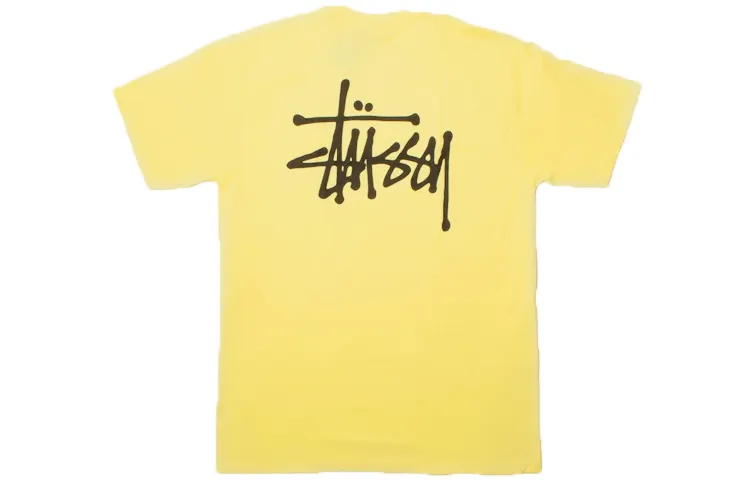 Stussy T Shirts Men's Crew Neck Moderate Straight Fit