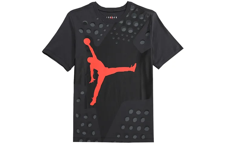 Jordan 6 T-Shirts Men's Crew Neck Moderate Straight Fit