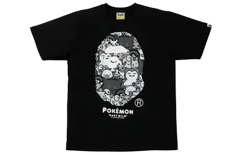 Bape X Pokemon Monotone Ape Head Tee #2