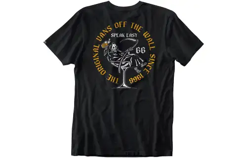 Vans T Shirts Men's Black Crew Neck Moderate Straight Fit