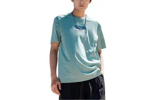 ANTA T Shirts Unisex Green Crew Neck Moderate Straight Fit
