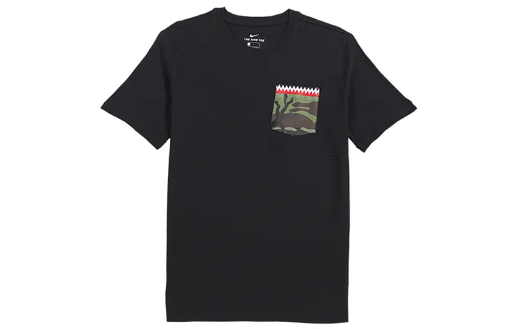 Nike T-Shirts Men's Crew Neck Moderate Straight Fit