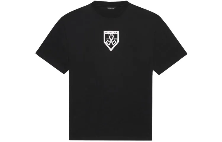 Balenciaga T Shirt Loose Fit Men's Black
