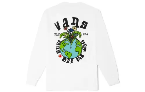 Vans Set in Sleeve T Shirt Men's White