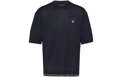 PRADA SS22 T Shirt Men's Dark Blue