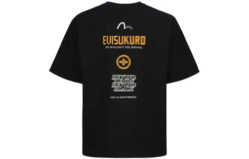 EVISU T Shirts Men's Crew Neck Moderate Straight Fit