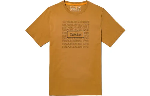 Timberland T Shirts Men's Wheat Crew Neck Straight Fit