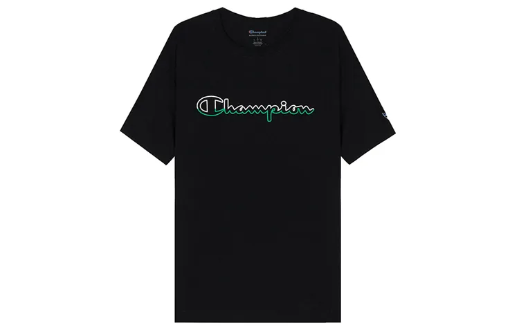 Champion T Shirt US Version Unisex Black