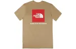 THE NORTH FACE T Shirts Men's Tan Crew Neck Moderate Straight Fit
