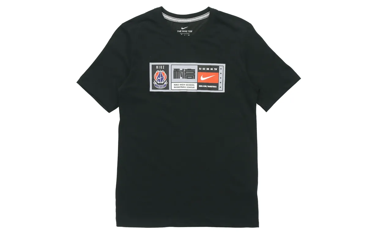 Nike T-Shirts Men's Black Crew Neck Moderate Other