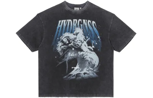 FIRE 2 COLD EGO T Shirts Unisex Black Crew Neck Moderate Straight Fit