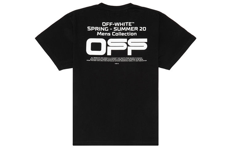 OFF WHITE Oversized Fit Wavy Line T Shirt