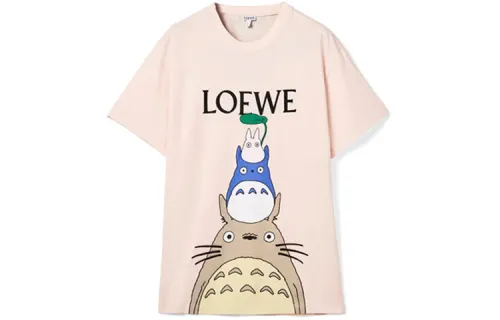 LOEWE x LONGMAO,LIANMINGKUAN SS21 T Shirt Unisex Pink