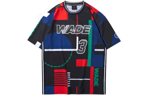 Li Ning T Shirts Men's Multicolor Crew Neck Moderate Straight Fit