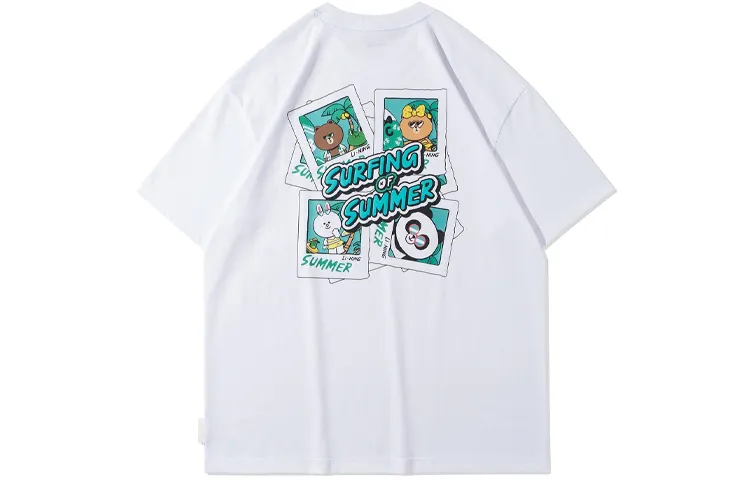 Li Ning x Line Friends T Shirt Unisex White