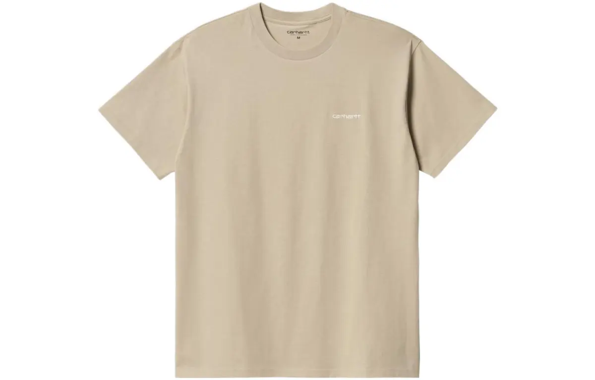 Carhartt WIP S/S Script Embroidery T Shirt T Shirt Men's Light Coffee