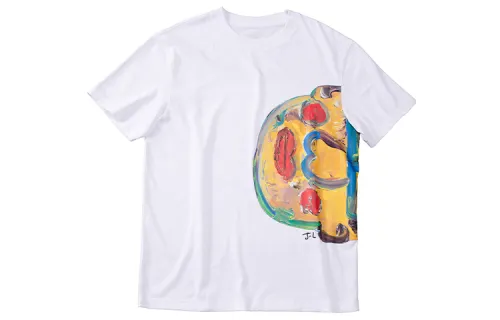 Li Ning T Shirts Unisex White Crew Neck Moderate Straight Fit