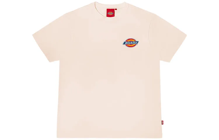Dickies T Shirts Unisex Pink Crew Neck Moderate Heavyweight