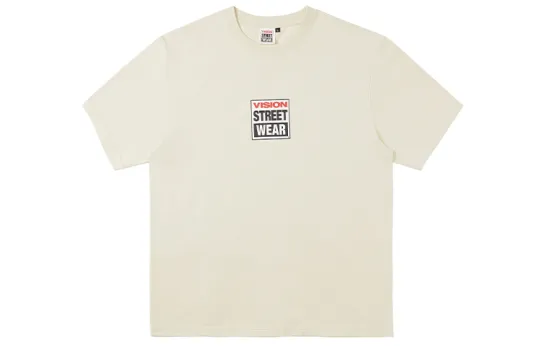 Vision Street Wear Drop Shoulder Sleeve T Shirt Unisex Gravel Color