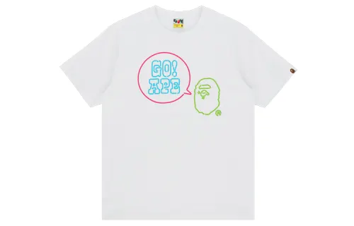 A BATHING APE T Shirts Men's Crew Neck Moderate Straight Fit