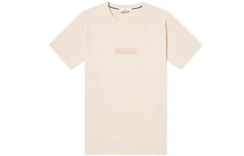 STONE ISLAND T Shirts Men's Beige Crew Neck Moderate Straight Fit