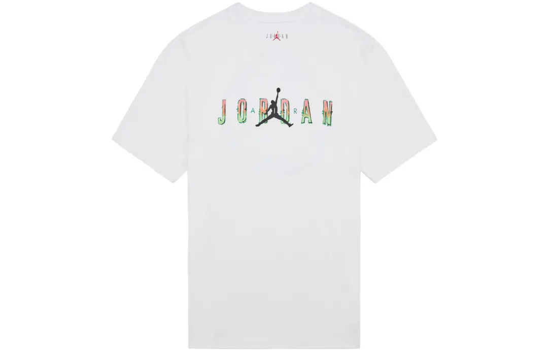 Jordan T Shirts Men's Crew Neck Moderate Straight Fit