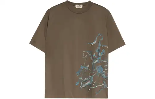 HERMES SS22 T Shirt Men's Tawny