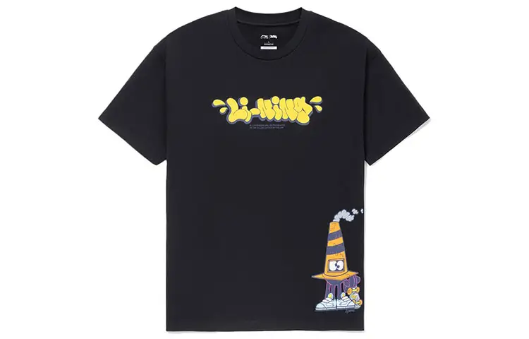 Li Ning Skateboard T Shirt Men's Black