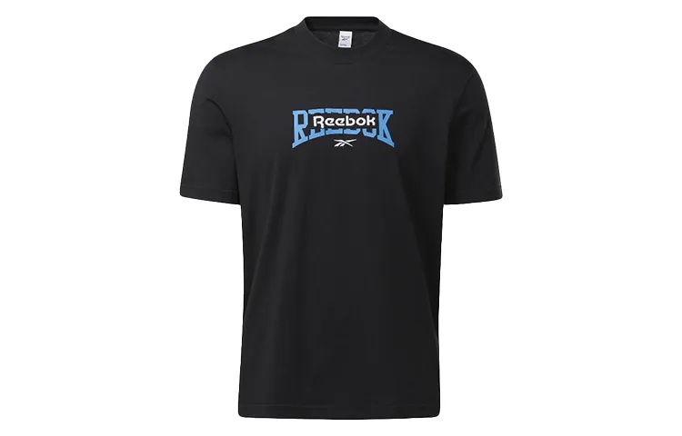 Reebok Drop Shoulder Sleeve T Shirt Unisex Black