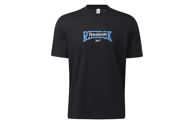 Reebok Drop Shoulder Sleeve T Shirt Unisex Black