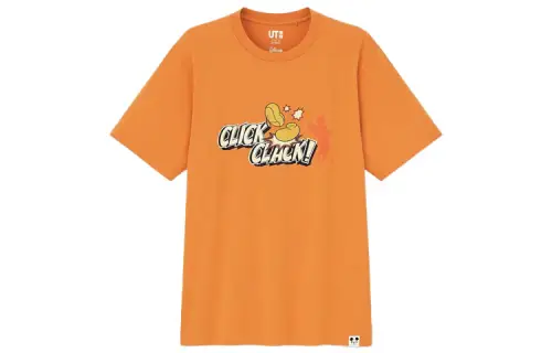 UNIQLO T Shirt Unisex Bright Orange