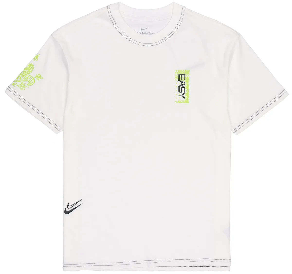 Nike Drop Shoulder Sleeve T-Shirt Men's White
