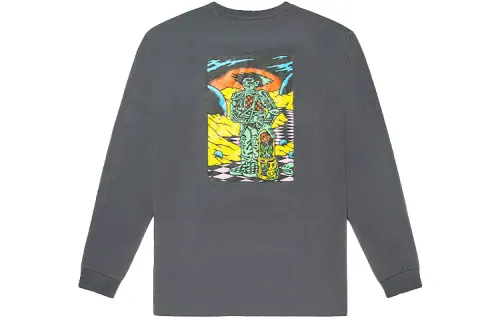Vans T Shirts Unisex Gray Crew Neck Moderate Other