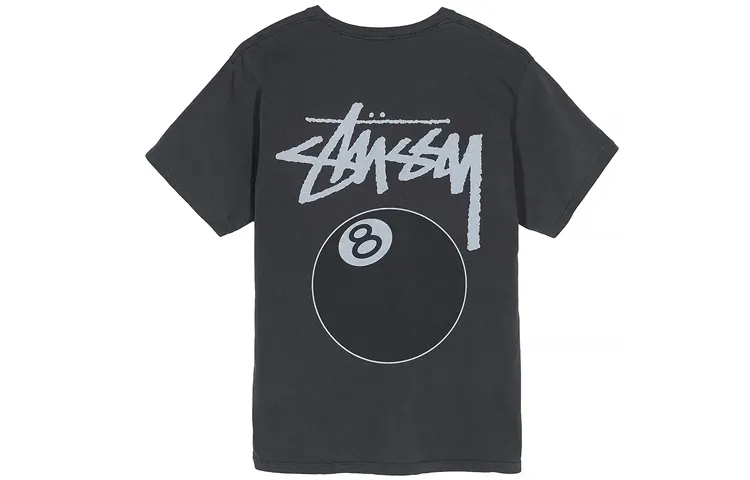 Stussy T Shirts Men's Crew Neck Moderate Straight Fit