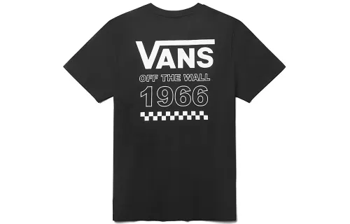 Vans T Shirts Men's Black Crew Neck Moderate Straight Fit
