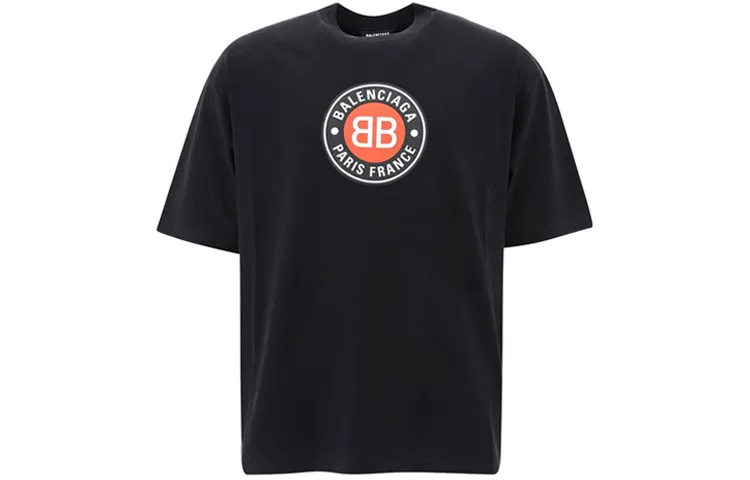 Balenciaga T Shirt Regular Fit Men's Black