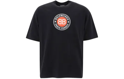Balenciaga T Shirt Regular Fit Men's Black