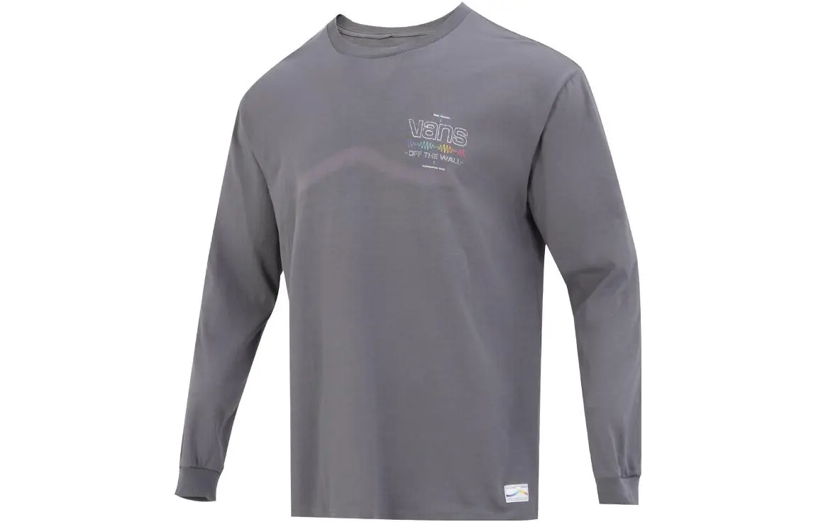 Vans Drop Shoulder Sleeve T-Shirt Unisex Lime Gray