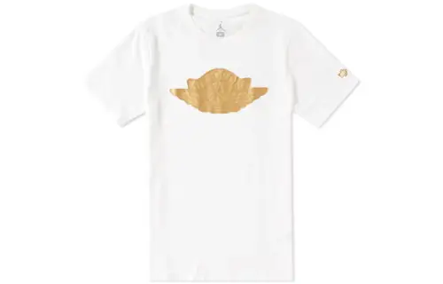 Jordan Apparel T Shirts Men's White Crew Neck Moderate Straight Fit