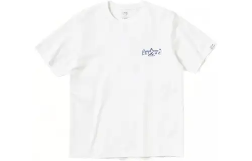 UNIQLO T Shirts Unisex White Crew Neck Moderate