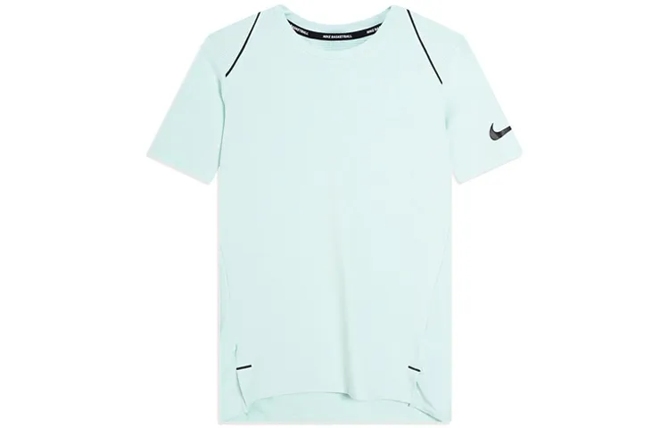 Nike T-Shirts Men's Green Crew Neck Moderate