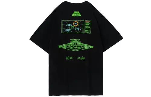 Li Ning T Shirts Men's Black Crew Neck Moderate Straight Fit