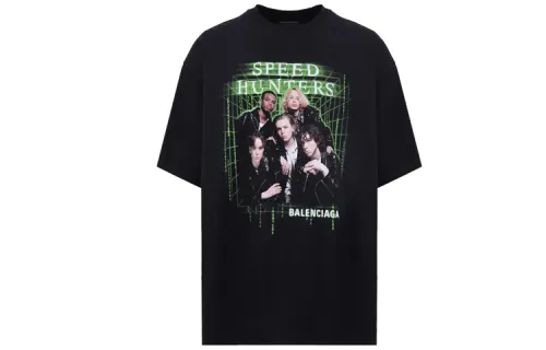 Balenciaga T Shirt Loose Fit Men's Black