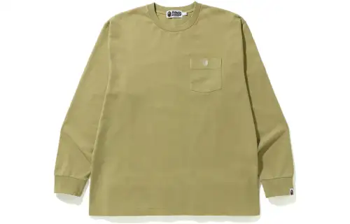 Bape Overdye One Point Pocket Relaxed Fit L/S Tee