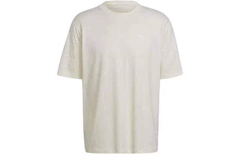 Adidas Originals T Shirts Men's Undyed Crew Neck Moderate Straight Fit