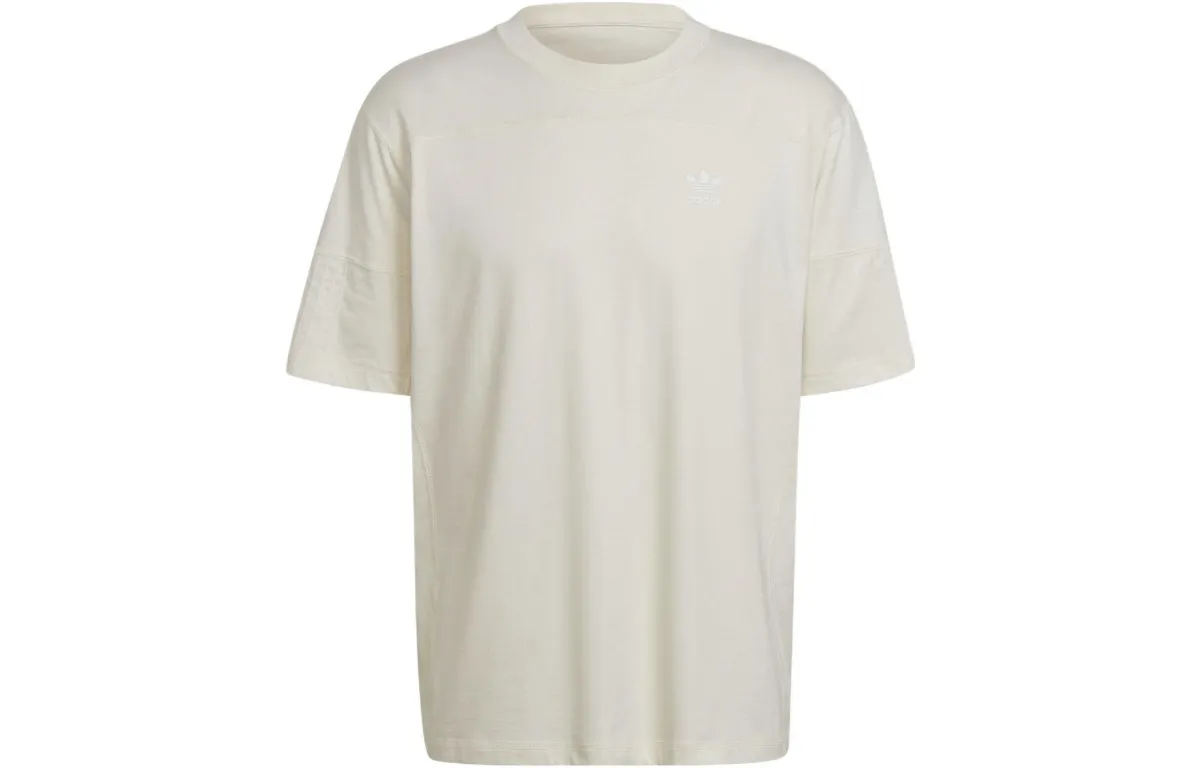 Adidas Originals T-Shirts Men's Undyed Crew Neck Moderate Straight Fit
