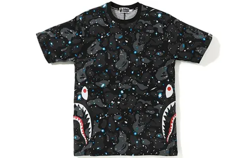 Bape Space Camo Side Shark Tee