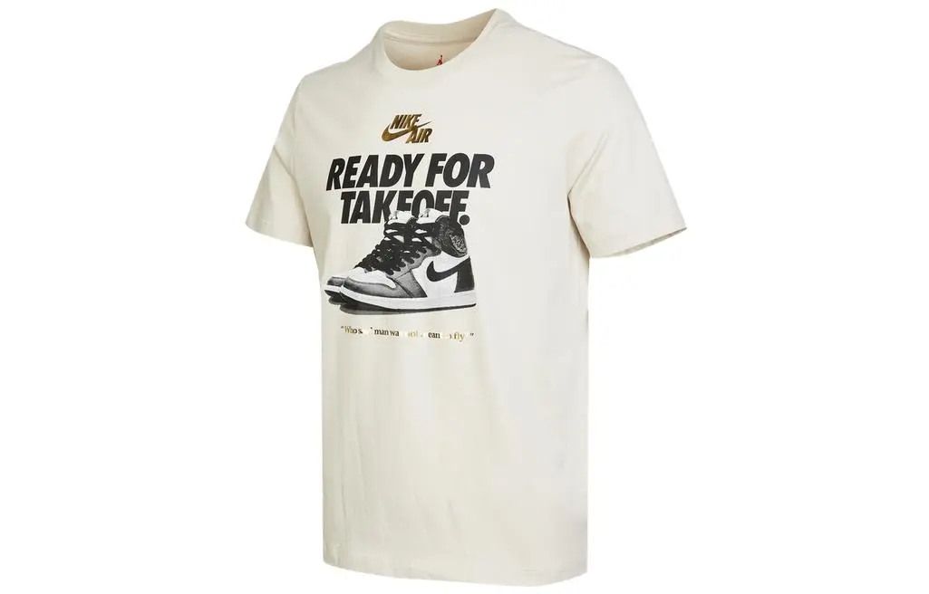 Jordan Set in Sleeve T Shirt Men's White